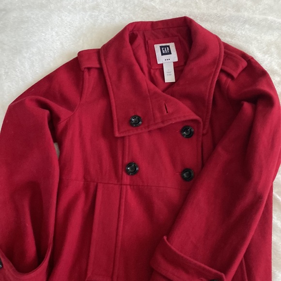 Gap. Red wool pea coat. Size L. - Picture 4 of 9